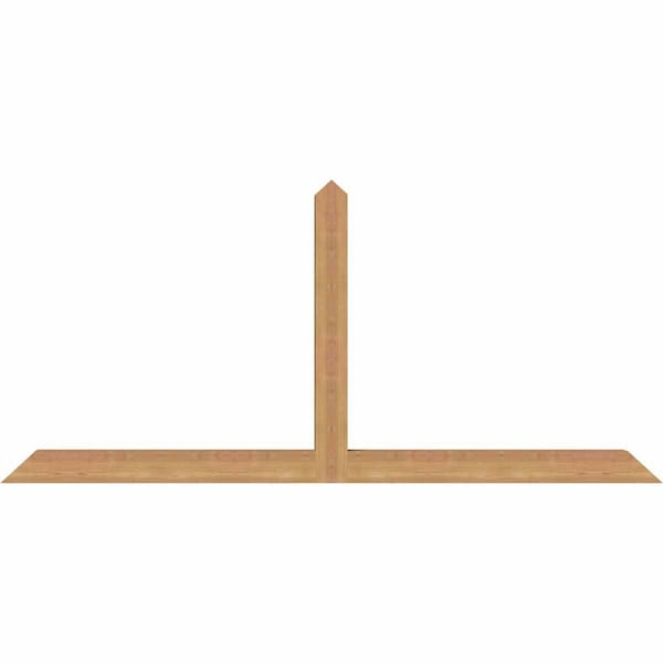 Ekena Millwork Portland Timber Gable Bracket, Western Red Cedar, 72"W x 33"H x 3 1/2"D x 3 1/2"F, 11/12 Pitch GBW072X33X0404POR00SWR - main